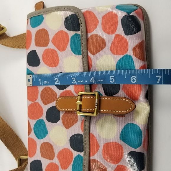Fossil Coated Polka Dot Crossbody Purse. P75 - Picture 10 of 10